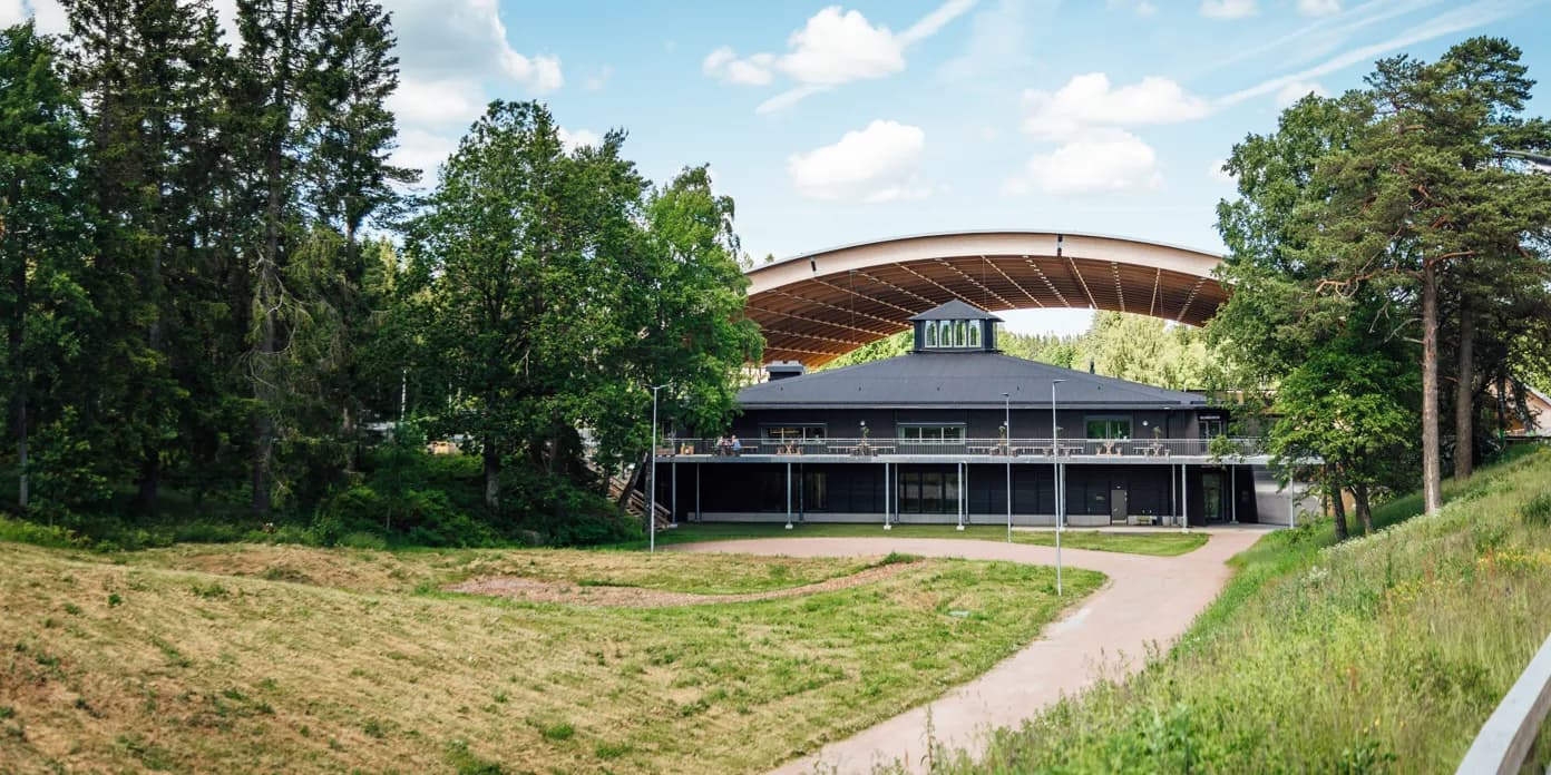 Vy över Billingecenter på Billingen.