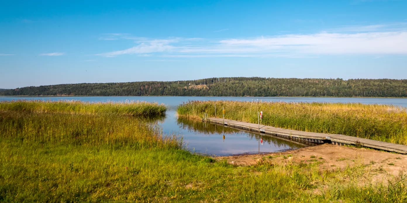 Vy över sjön Lången